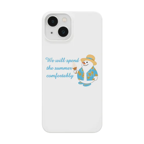 真夏のスノーマン(濃色用) Smartphone Case