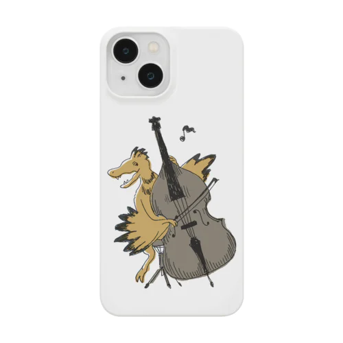 【DINOBAND】コントラバスを弾くミクロラプトル Smartphone Case