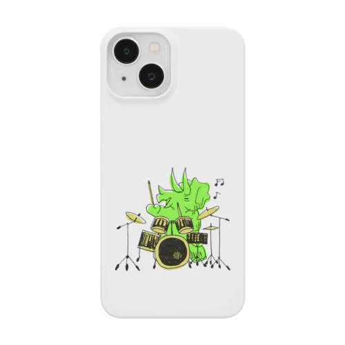 【DINOBAND】ドラムをたたくトリケラトプス Smartphone Case