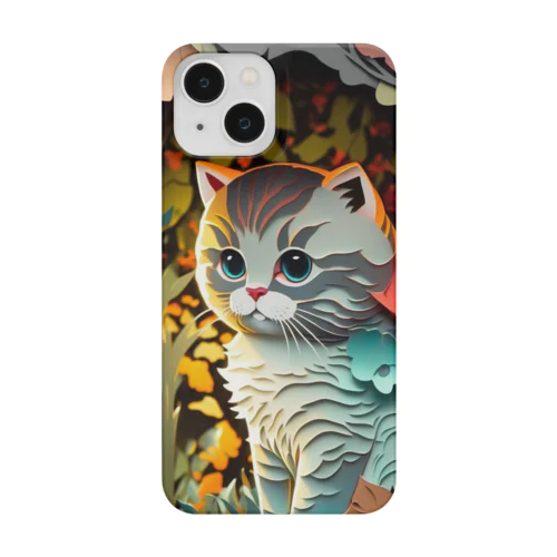 ペーパーアート Scottish Fold Cat Smartphone Case