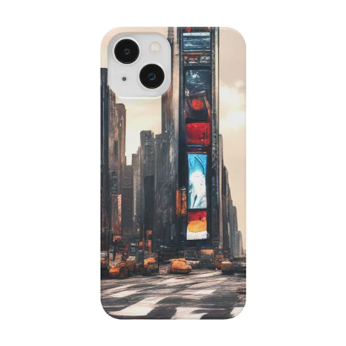 NYの町並みをデザイン iPhone Smartphone Case
