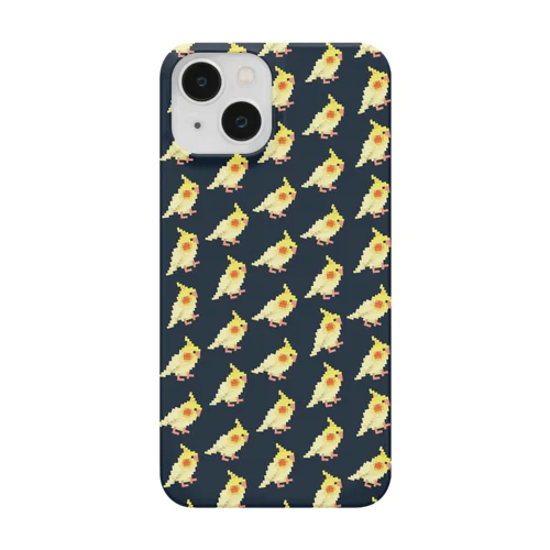 オカメインコちゃん、いっぱい！(ネイビー) Smartphone Case