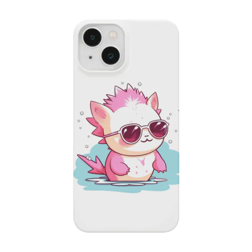 サングラスをかけているウーパールーパー Smartphone Case