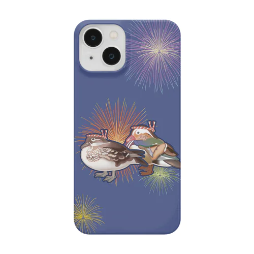 はちまき鳥_オシドリ夫婦 Smartphone Case