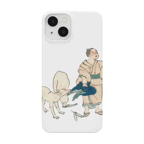 ぽんとした小僧　教訓善悪子僧揃 / Lessons good and bad children monks Smartphone Case