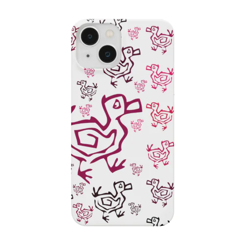 鴨（ローズ） Smartphone Case