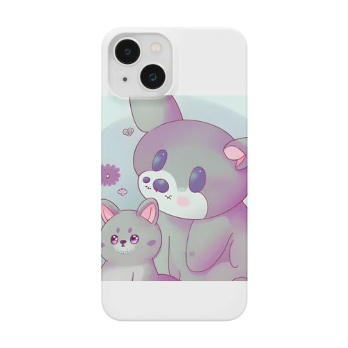 可愛い猫の家族 Smartphone Case