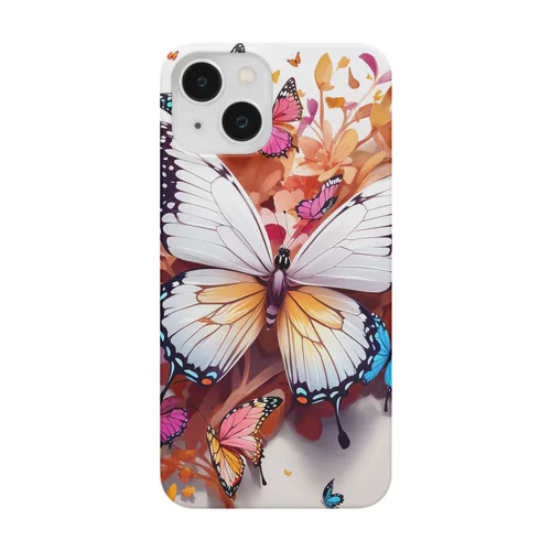 Colorful butterflies スマホケース