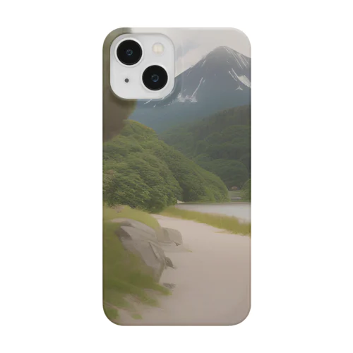 景色がきれいなイラストのグッツ Smartphone Case