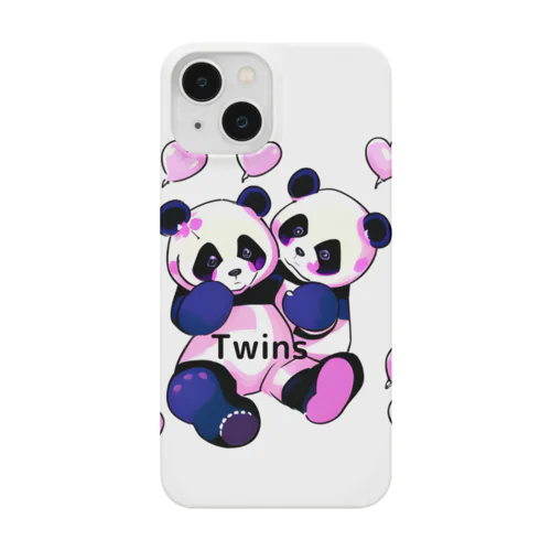 Twins♡パンダ スマホケース