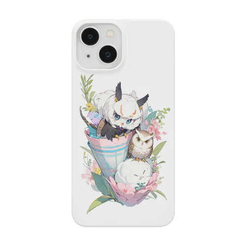 お花フクロウ Smartphone Case