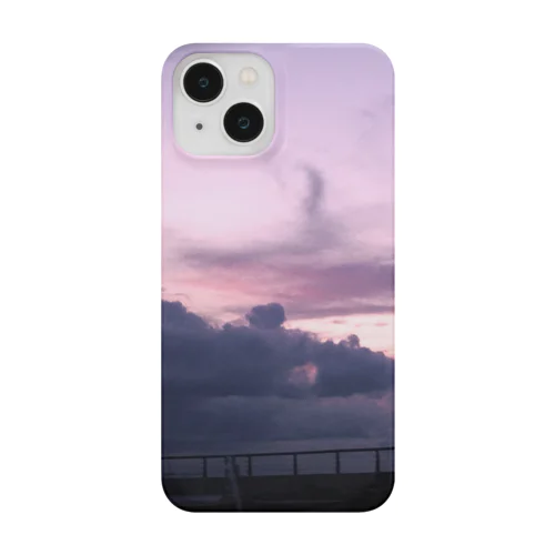 海＿雲＿手摺＿夕焼け Smartphone Case