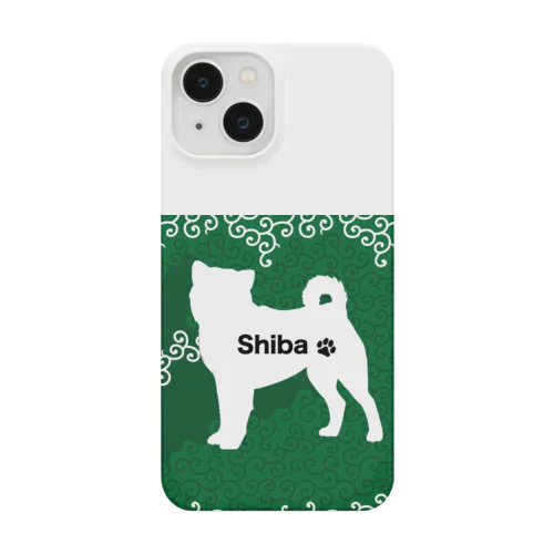 柴犬　唐草模様 スマホケース