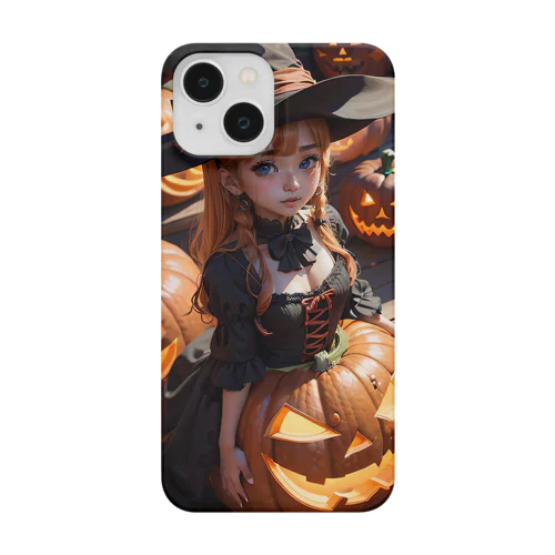 ハロウィンと見習い魔女 スマホケース