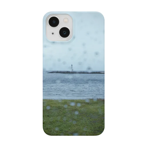 海＿灯台＿雨＿水滴 Smartphone Case