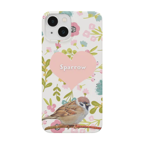 鳥好き！スズメ！ Smartphone Case