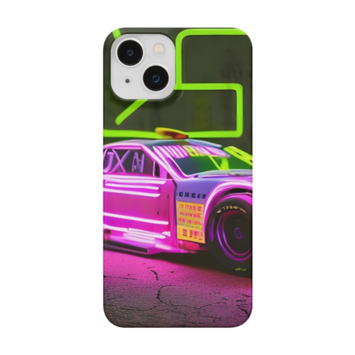 ネオンライトのスポーツカー Smartphone Case