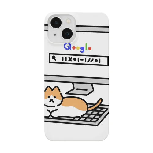 パソコン落ちつくにゃん Smartphone Case