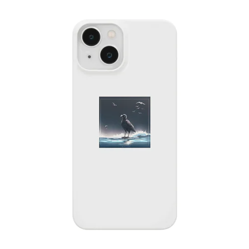 水面のカラス Smartphone Case