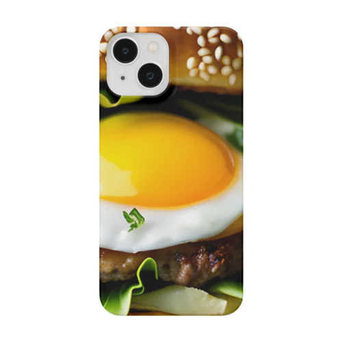 半熟とろけるハンバーグ チーズ愛好家の夢！ Smartphone Case