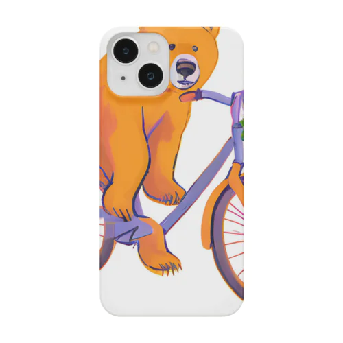 自転車に乗る変な熊 Smartphone Case