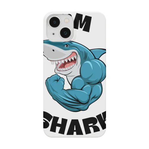 むきむき　サメ　Shark スマホケース