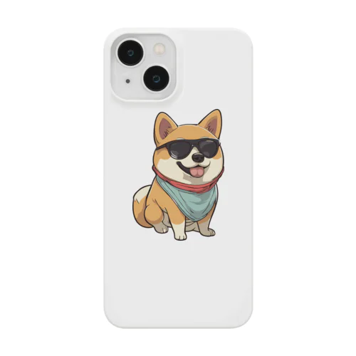 イカした柴犬 スマホケース