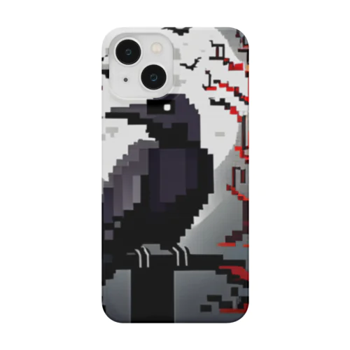 ドット絵のホラーなカラス Smartphone Case