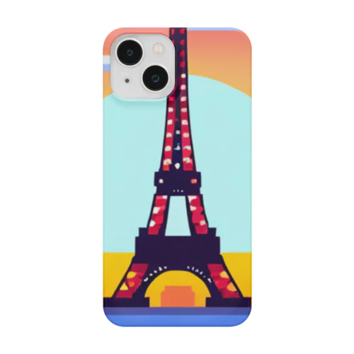 フランスの風景のピクセルアート Smartphone Case