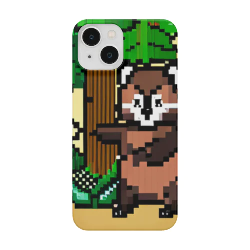 ぽんぽこタヌキのピクセルアドベンチャー Smartphone Case