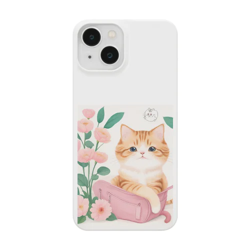 子猫と花 Smartphone Case