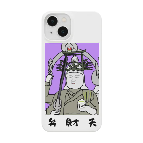 弁財天（切抜きロゴ/淡色グッズ用） Smartphone Case