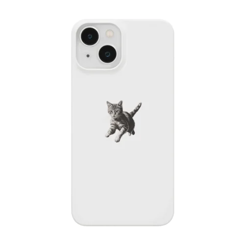 猫の疾走、夢中 Smartphone Case