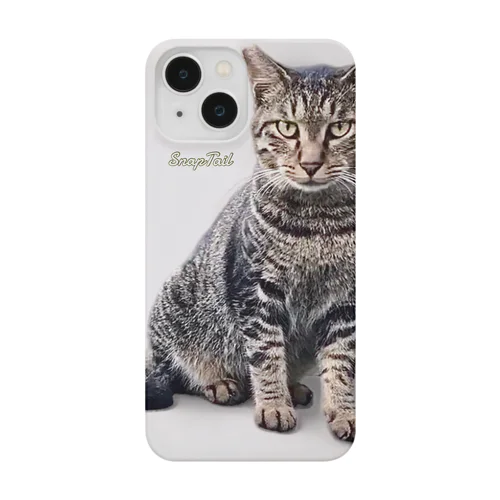 【iPhoneケース機種選択可】キジトラ猫ニャッハーお座り Smartphone Case