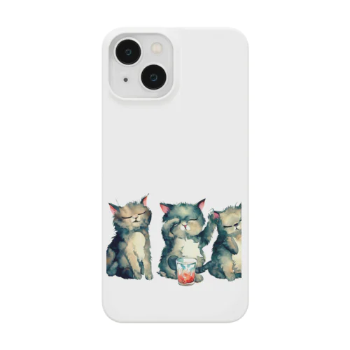 ベリー酎ハイと猫 Smartphone Case