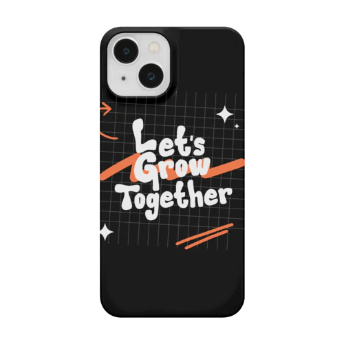 アブストラクトタイポグラフィ Tシャツ Smartphone Case