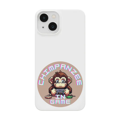 ドット絵のゲーム中のチンパンジー Smartphone Case