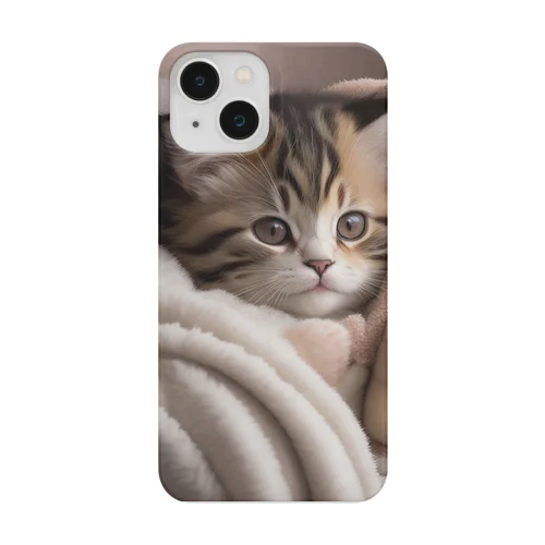 毛布にくるまった子猫 Smartphone Case