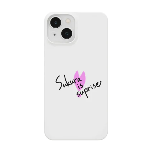 Sakura is surpriseロゴ Smartphone Case