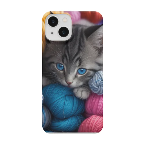 毛糸に埋もれた子猫 Smartphone Case