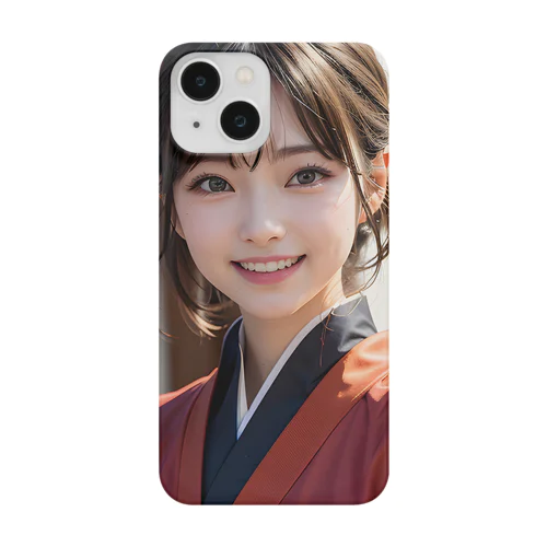 優しく微笑む町娘 Smartphone Case