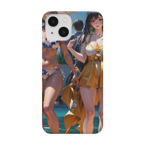 浜辺で撮った仲の良い4姉妹のプレミアムグッズ Smartphone Case