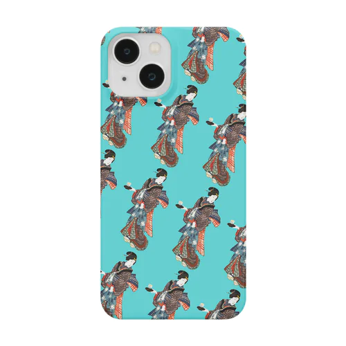 百人美女　浅草寺（青） Smartphone Case