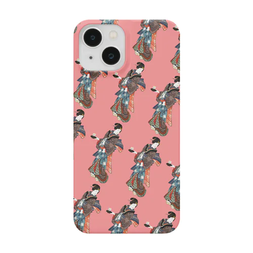 百人美女　浅草寺（赤） Smartphone Case