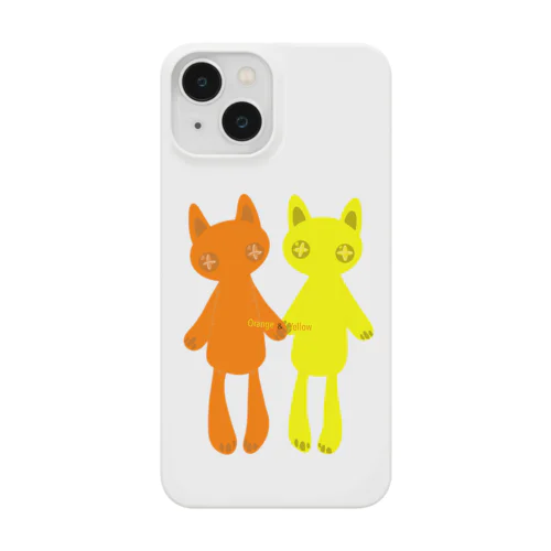 推しペアCATDOLL（orange＆yellow） Smartphone Case