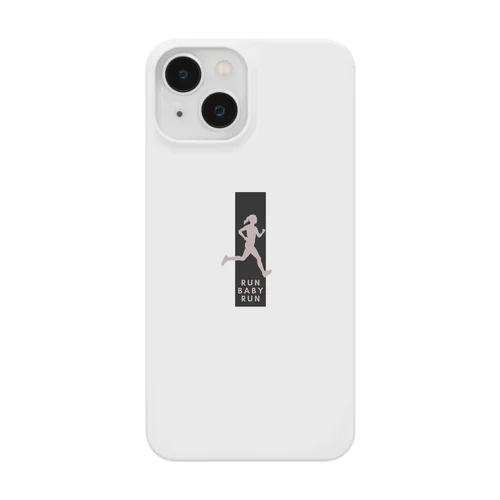 モダンでシンプルなランナーのシルエット Smartphone Case