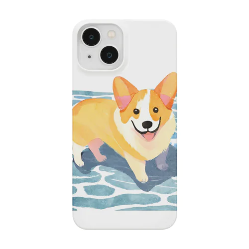 水遊びコーギー Smartphone Case