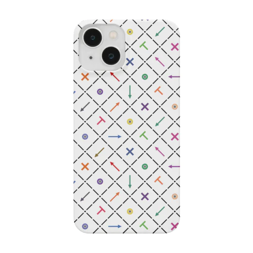 境界標モノグラム（マルチカラー） Smartphone Case