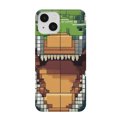 ピクセルで描かれたクールなワニ Smartphone Case