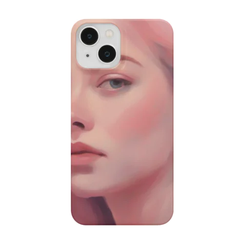 ピンクのチーク美女 Smartphone Case